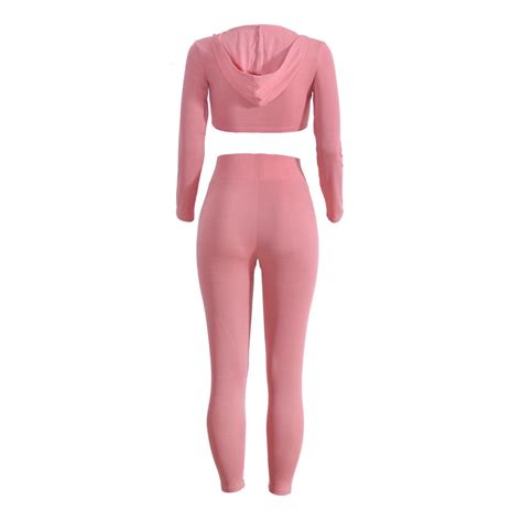 Spring Women Casaul Tracksuit Long Sleeve Hoodiepants Two Pieces Leisure Sets Nightclub Party