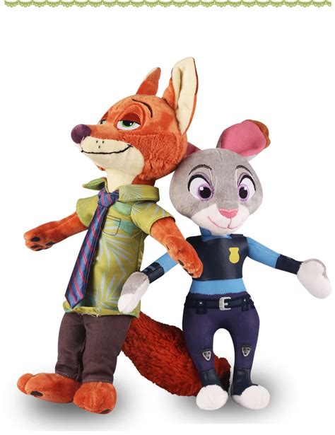 33cm Best Quality Unique Ts High Quality Zootopia Nick Wilde Judy