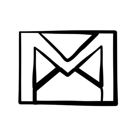 Logo Gmail Png Black And White Logo Gmail Transparent Png Download Images
