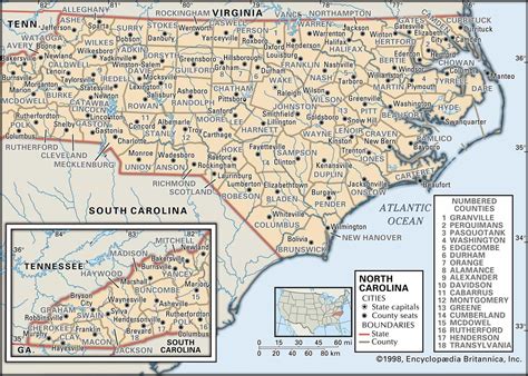 Historical Facts Of North Carolina Counties