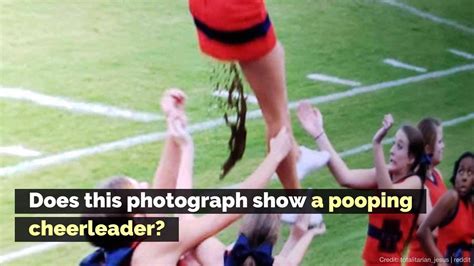 Fact Check Does This Photograph Show A Pooping Cheerleader Fact