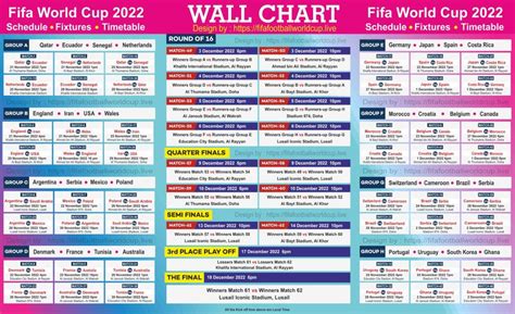Fifa World Cup Wallchart 2022 Download Free And Track 64 Matches