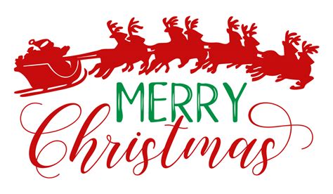 Merry Christmas SVG v2  SVG EPS PNG DXF Cut Files for Cricut and