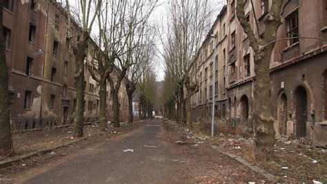 Abandoned Street Na Nivách In Ústí Nad Labem Czech Republic