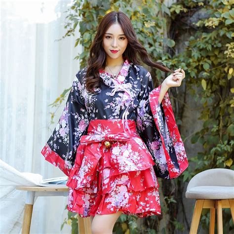 Aliexpress Com Buy Women S Sexy Sakura Anime Costume Japanese Kimono