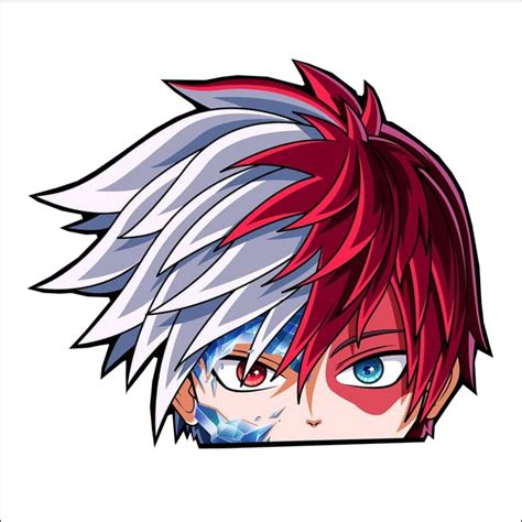 The best and highest quality decals and stickers along with the largest selection on the world wide web Shoto Todoroki 2 Peeker Peeking Window Vinyl Decal Sticker ...