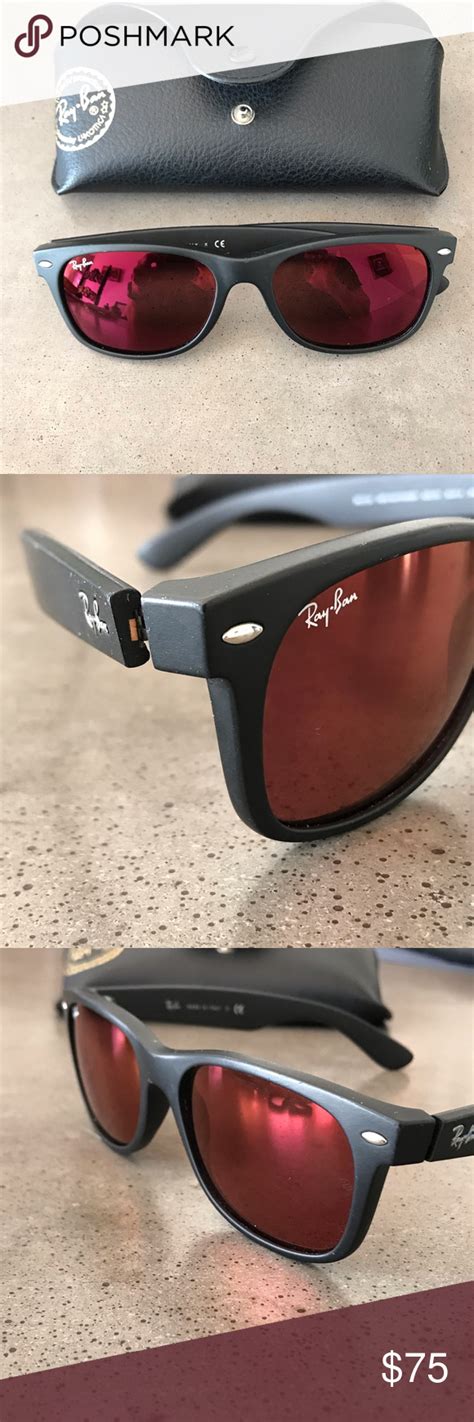 Ray Bans New Wayfarers With Red Mirrored Lenses New Wayfarer Sunglasses Accessories Ray Bans