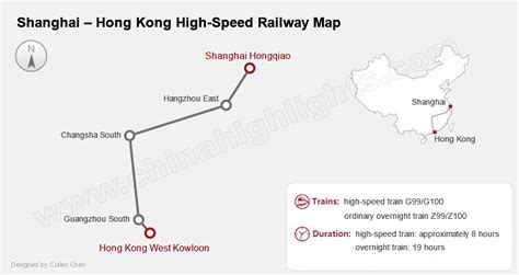 Hong Kong To Mainland China High Speed Trains Rail Map Train