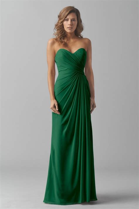 Emerald Green Seath Long Sweetheart Bridesmaid Dress Budget
