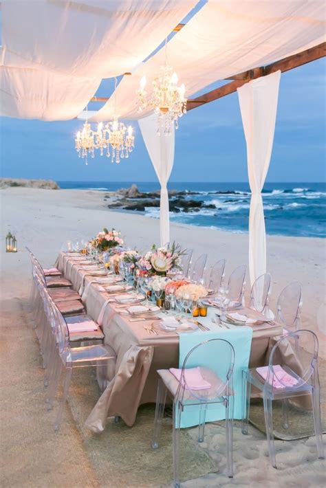 Sand can make it hard to keep ones footing sometimes, so. 33 Breathtaking Beach Waterfront Wedding Reception Ideas ...