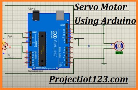 Servo Motor Arduino Circuit Pinout Proteus Library Projectiot Is My