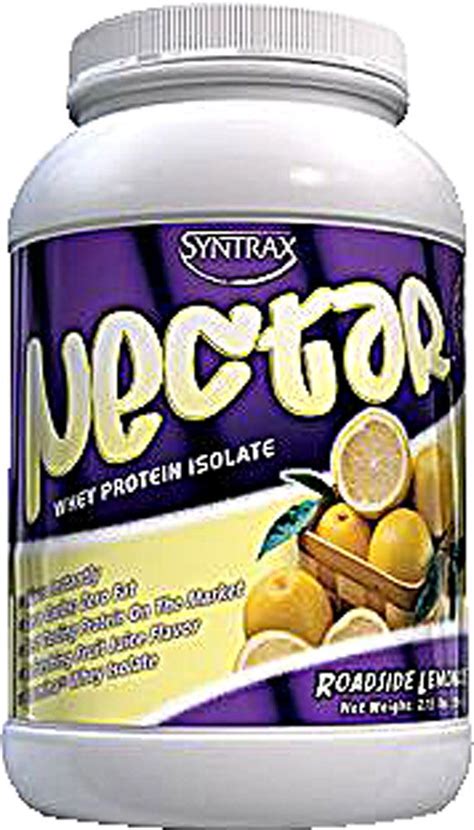 Syntrax Nectar Whey Protein Isolate Powder Roadside Lemonade Fuzzy