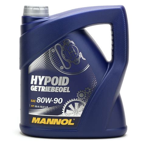 Mannol Hypoid Getriebeöl 80w 90 Api Gl 4gl 5 Ls 4l