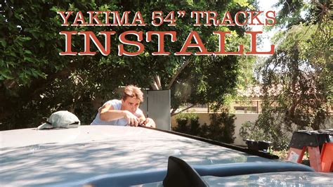 Installing Yakima 54 Tracks With Prinsu Top Rack Mounting Feet And
