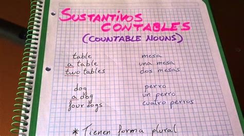 Sustantivos Contables