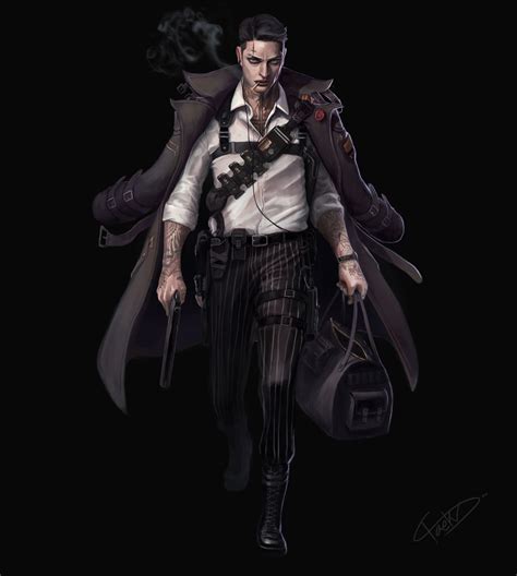 Pin By Randall White On Mafia In 2021 Cyberpunk Character Character Design Male Character