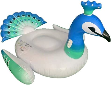 Ajdgl Inflatable Peacock Pool Float Giant Pool Rafts