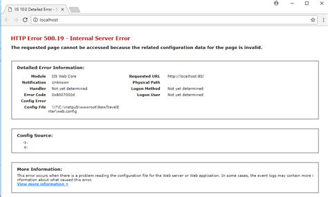 Asp Net Mvc Error Internal Server Error In IIS Stack Overflow