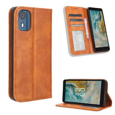 For Nokia C02 4g Phone Case Shockproof Magnetic Leather Wallet Stand