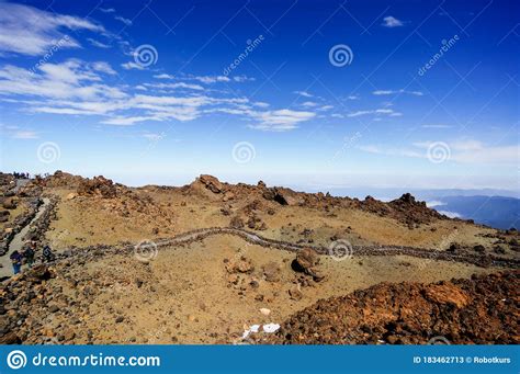 Mars The Red Planet`s Desert Landscape Mount Teide In Tenerife