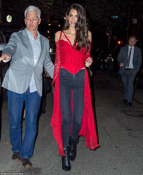 They are 26 and 22. Amal Clooney bares tiny waist in corset at Anna Wintour ...