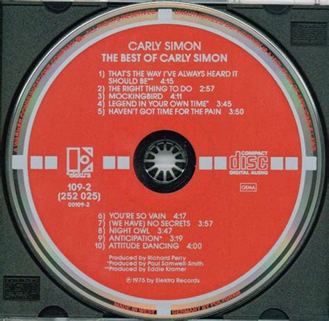 Picture Of The Best Of Carly Simon