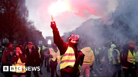 France Fuel Protests Tear Gas And Water Cannon Fired By Police