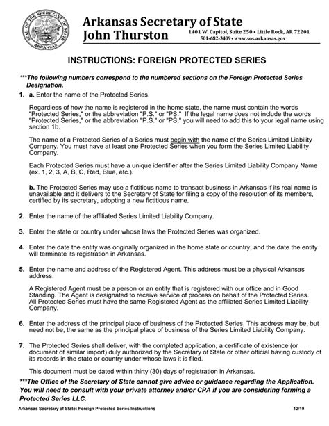 Download Instructions For Foreign Protected Series Application Pdf