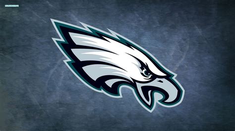 The Philadelphia Eagles Logo Is Shown On A Dark Blue And Green