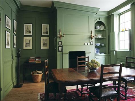 Original Fabulous Green Dining Room Interior Design