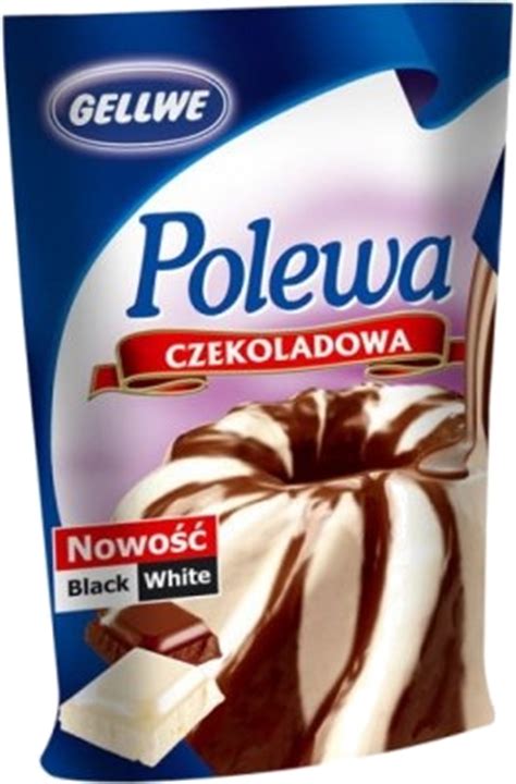 Gellwe Polewa czekoladowa czarno-biała - Aromaty i dodatki do ciast i ...