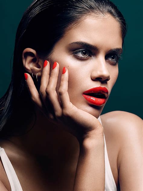 Sara Sampaio Flaunts Colorful Lips For Stella Beauty Shoot