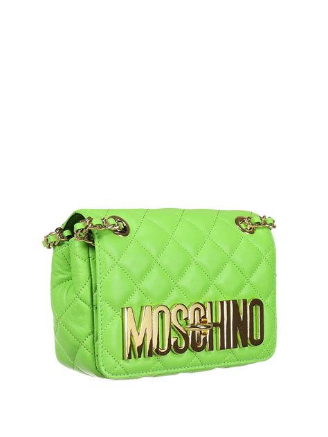 Cross Body Bags Moschino Logo Quilted Bag A74938002