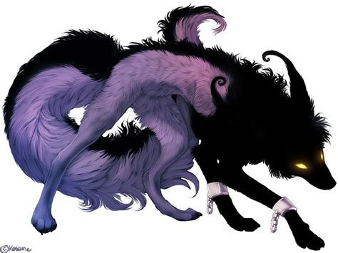 Dark Art Anime Shadow Mythical Creatures Art Anime Wolf