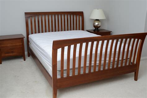 Ethan Allen American Impressions Cherry Bed Frame Ebth