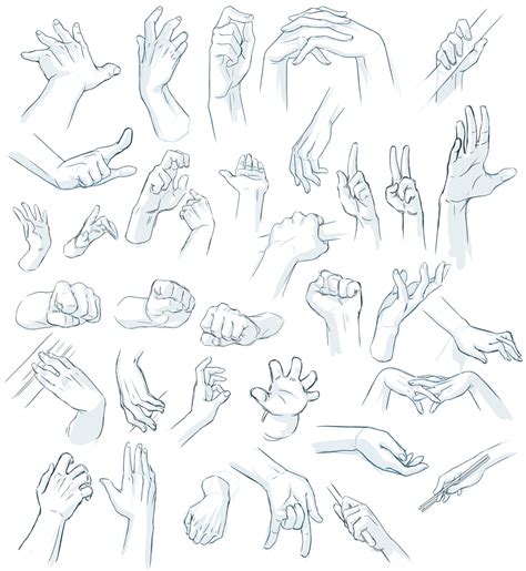 Рисование рук советы и референсы How To Draw Hands Hand Drawing