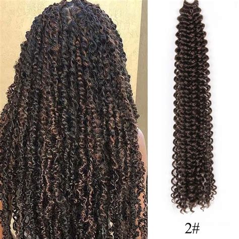 Alileader Ombre Fluffy Kinky Curly Twist Braiding Hair Bulk 18 Synthetic Long Passion Spring