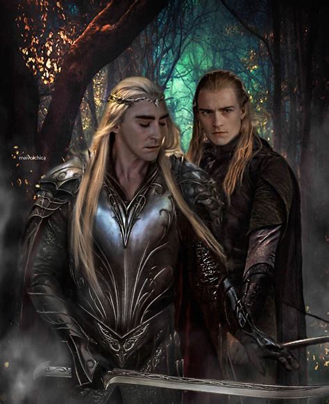 Thranduil And Legolas In The Name Of The Light By Maivolchica Herr
