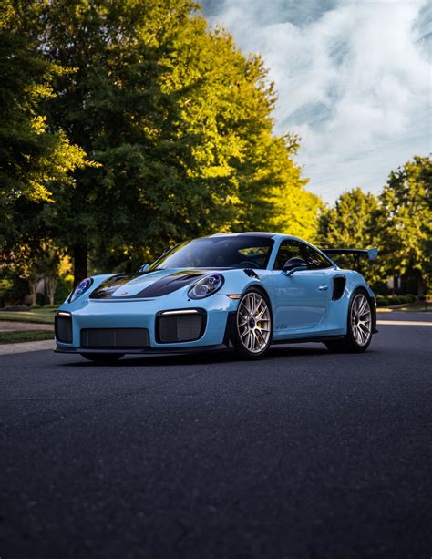 Used 2018 Porsche 911 Gt2 Rs Weissach Package Pts Gulf Blue Only 991