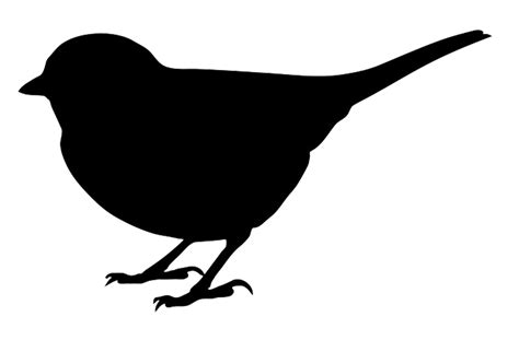 Silhouette Small Bird Png Transparent Background Free Download 3512