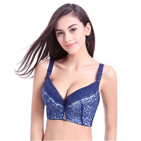 Sexy Lace Bras For Women Brassiere Big Size D E Cup Underwire Adjustment Gather Bra Ladies