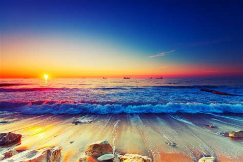 Summer Sunsets Ocean Wallpapers Wallpaper Cave