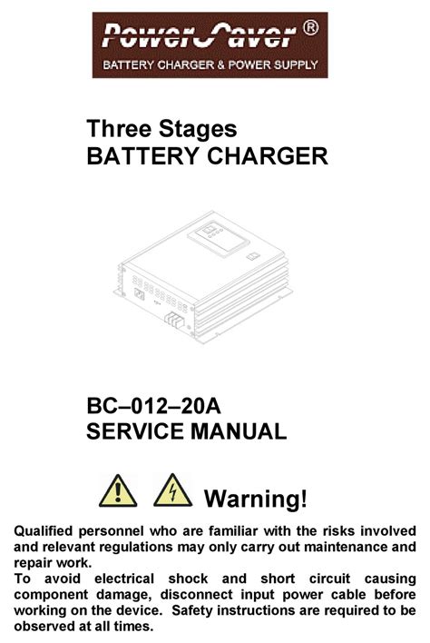 Power Saver Bc01220a Service Manual Pdf Download Manualslib