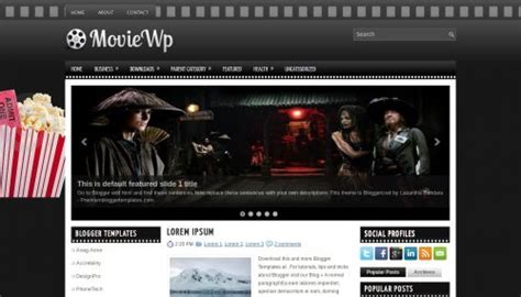 MovieWp Blogger template - BTemplates