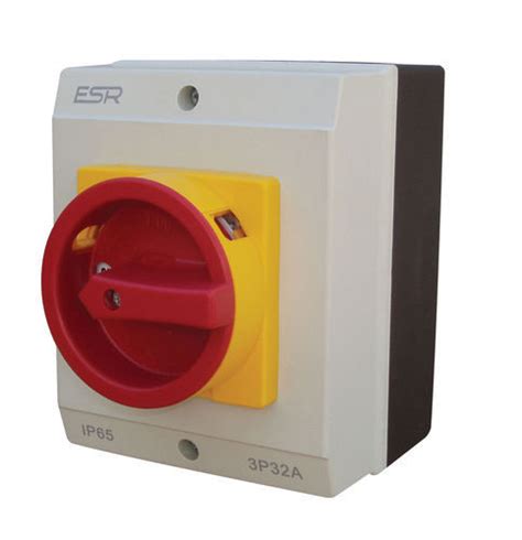Esr E1004p 100a 4 Pole Large Ip65 Industrial Rotary Isolator Switch