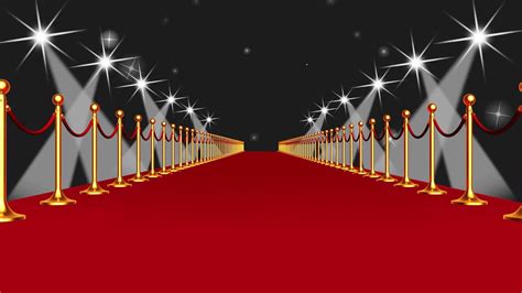 Red Carpet Event Walk With Spotlights Against Black Background Youtube