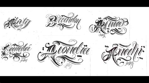 Ideas De Tipograf As Y Letras Para Tatuajes Decoraciones Cursivas