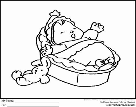 Baby Sleeping Coloring Pages At Free Printable