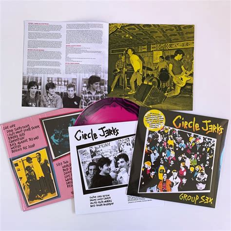 Circle Jerks ‘group Sex Lp 40th Anniversary Black And Pink Vinyl