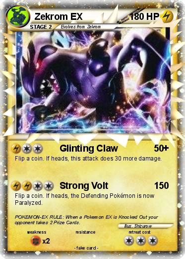 Pokémon Zekrom Ex 192 192 Glinting Claw My Pokemon Card